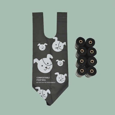 Eco Friendly 100 Biodegradable Dog Waste Poop Bags Custom Printed With Handles Scented