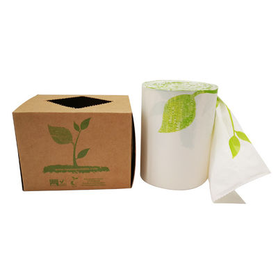 Eco Friendly Wholesale Cornstarch Custom Color Printed 100% Biodegradable Compostable Plastic Garbage Bags on Roll