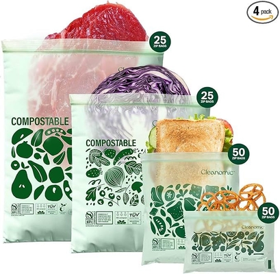Compostable* Food Storage Bag Bundle - Gallon, Quart, Sandwich and Snack Sizes