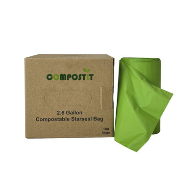 Biodegradable heavy-duty bathroom and kitchen garbage bags, suitable for home and office use