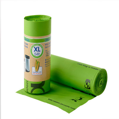 100% Compostable Biodegradable Cornstarch Wholesale High Quality Sustainable Eco Friendly Custom Printed Garbage Waste Bag