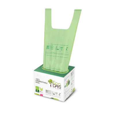 Good price Compostable Biodegradable Kitchen Trash Bags Custom With T Shirt Handle online