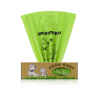 Good price Flat Top Biodegradable Dog Poop Bags With Handles Dispenser Box Packed Rolled online