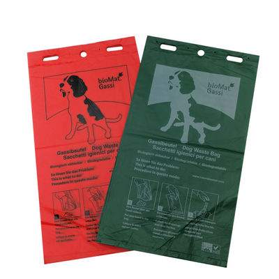 Good price Blocked Wicketed Compostable Dog Poop Bags Cornstarch Biodegradable Pet Waste Bags online