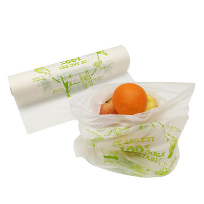 Flat Top Biodegradable Produce Bags Custom Compostable Fruit And Vegetable Bags