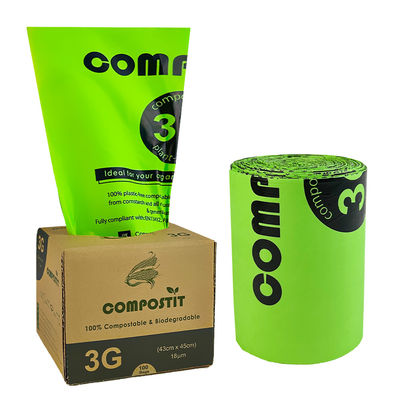 Good price Compostable Flat Top Biodegradable Garbage Bags Harmless online