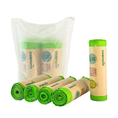 Good price Non Toxic Harmless Compostable Garbage Bags Drawstring Refuse Bags online