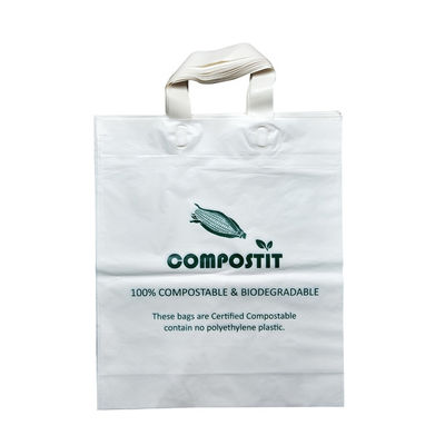 Good price Custom Printed Reusable Compostable Shopping Bags With Soft Loop Handle online