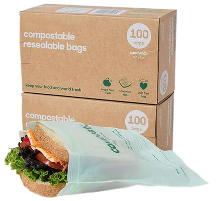 Good price 100% compostable gallon - sized freezer bags, biodegradable food storage bags, suitable for vegetables, fruits or meats online