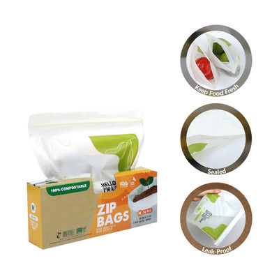 Good price Wholesale Sustainable Eco Friendly 100% Biodegradable extra Strengthen clear Compostable Zipper Packaging Bags for Food Storage online