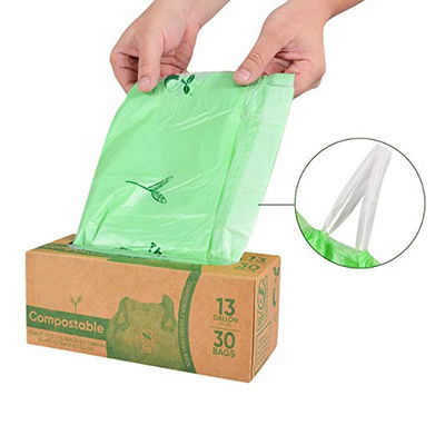 Good price Customizable Compostable Drawstring Garbage Bags With Retail Dispenser Box online
