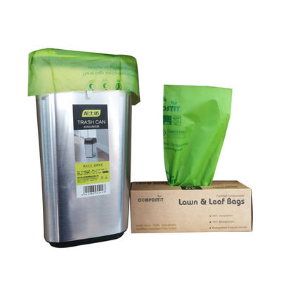 Good price Customizable Compostable Flat top Garbage Bags With Retail Dispenser Box online